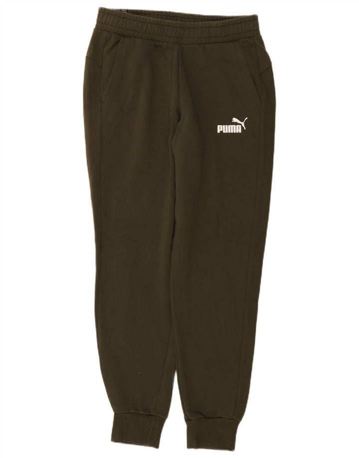 Męskie spodnie dresowe Puma Joggers, średnia bawełna khaki