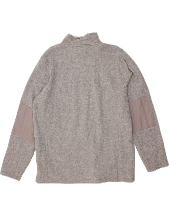 MOUNTAIN WAREHOUSE Mens Zip Neck Sweatshirt Jumper Large Grey Cotton Vintage Mountain Warehouse and Second-Hand Mountain Warehouse from Messina Hembry 