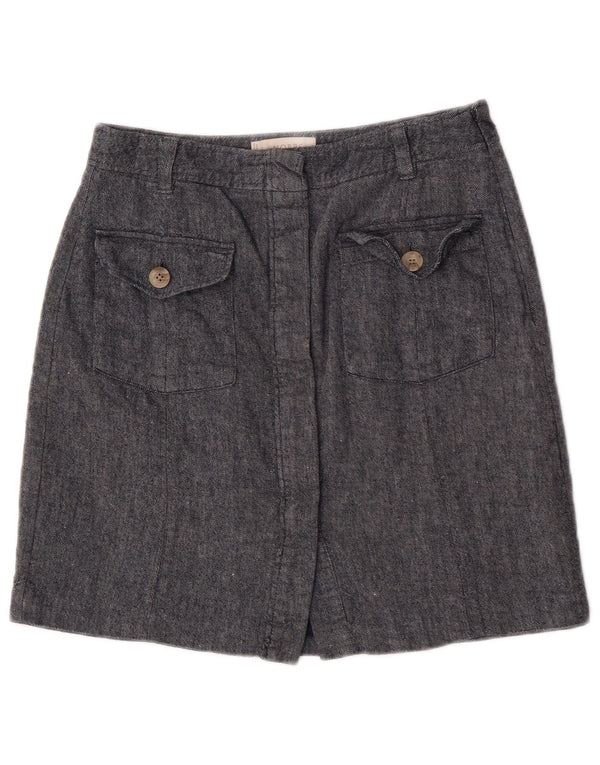 Spódnica damska Mini Hobbs UK 10 Small W28 Niebieska bawełna