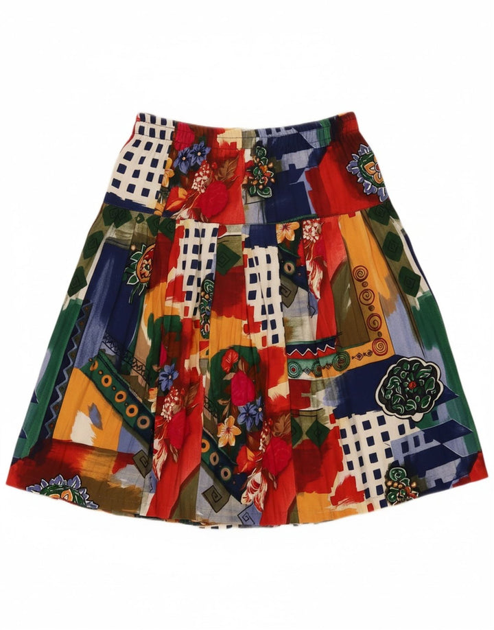 VINTAGE Womens Abstract Pattern A-Line Skirt Large W28  Multicoloured