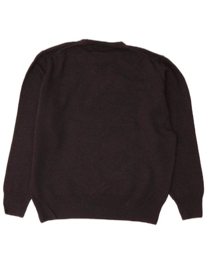 Męski sweter z okrągłym dekoltem Zara XL, czarny