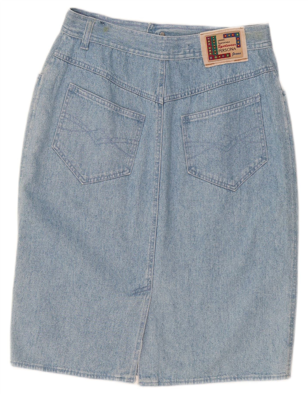 Damska spódnica dżinsowa Persona Rozmiar 21 Średnia W30 Niebieska bawełna