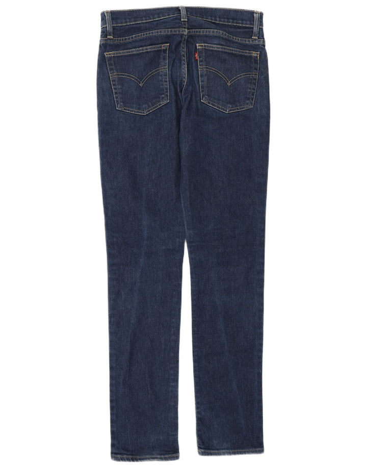 Damskie jeansy Levi's Slim W28 L34 Granatowa bawełna