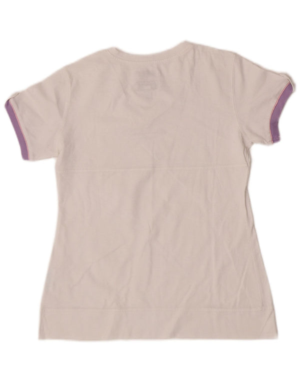 T-shirt dziewczęcy Champion, rozmiar 11-12 lat, duży, biały, bawełniany w bloki kolorów