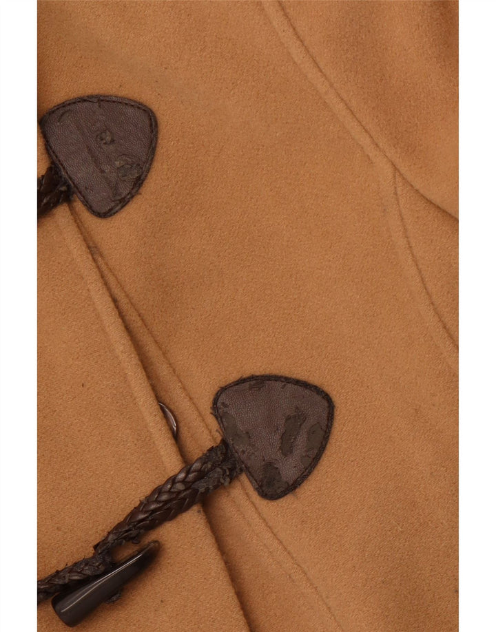 LAURA ASHLEY Damska kurtka wojskowa z kapturem, brytyjska 14, duża, brązowa wełna