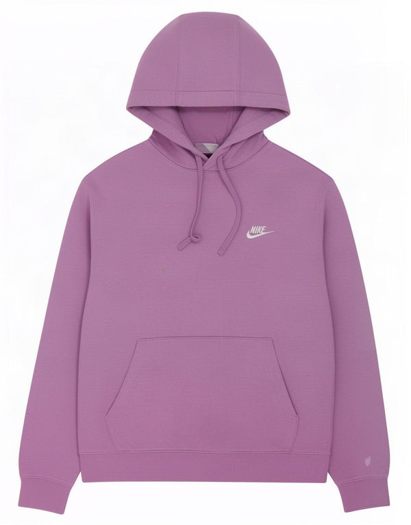 Męski sweter z kapturem Nike, duży, fioletowy, bawełniany