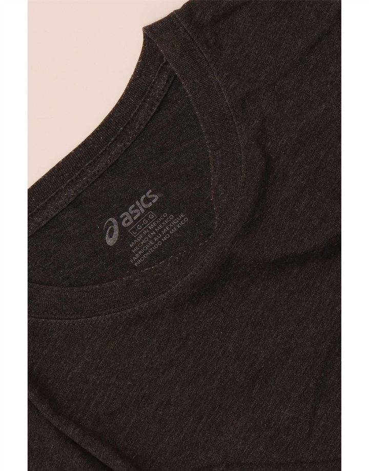 Męska koszulka z grafiką Asics, duża, szara