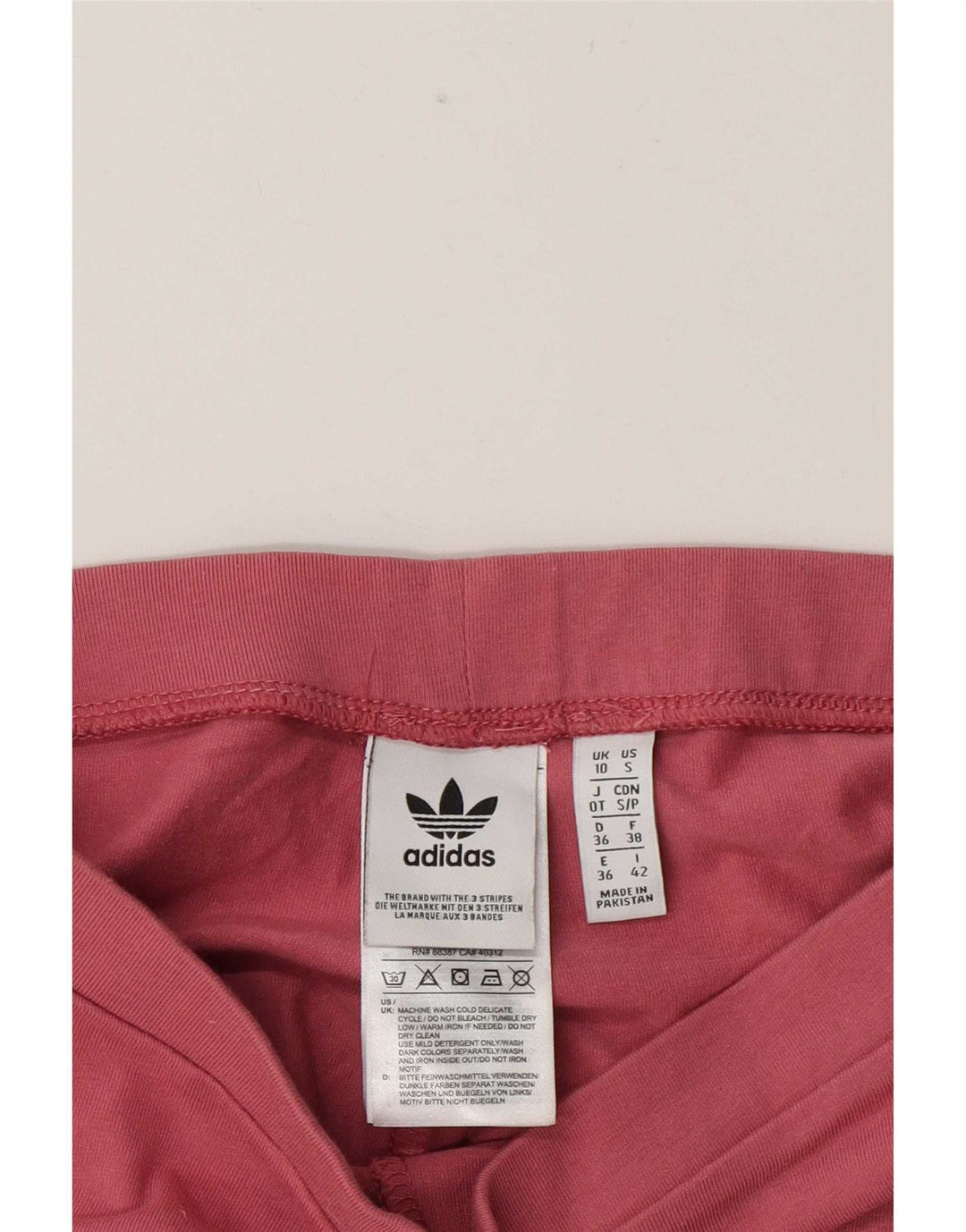 Legginsy Damskie Adidas UK 10 Małe Różowe Bawełniane