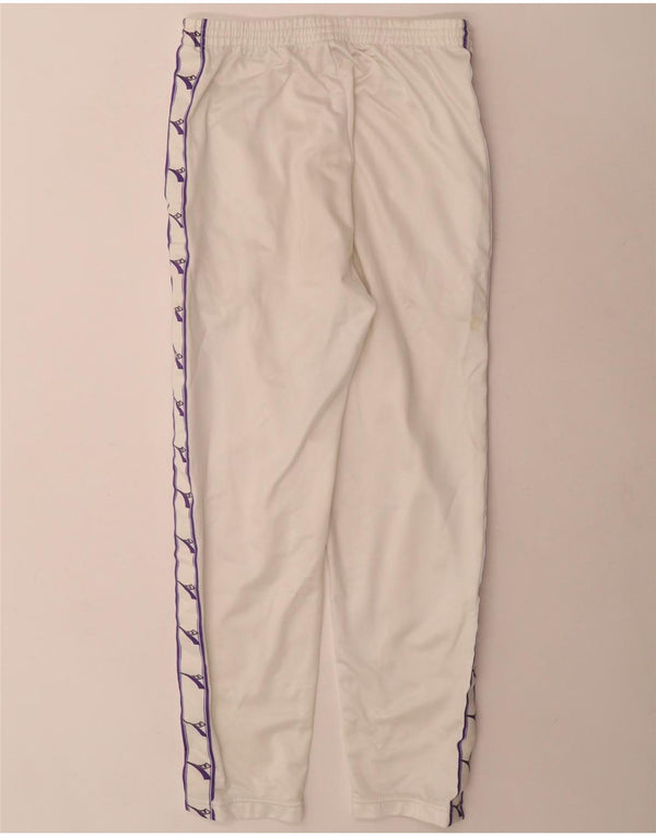 Damskie spodnie dresowe Diadora UK 10, małe, białe, poliestrowe