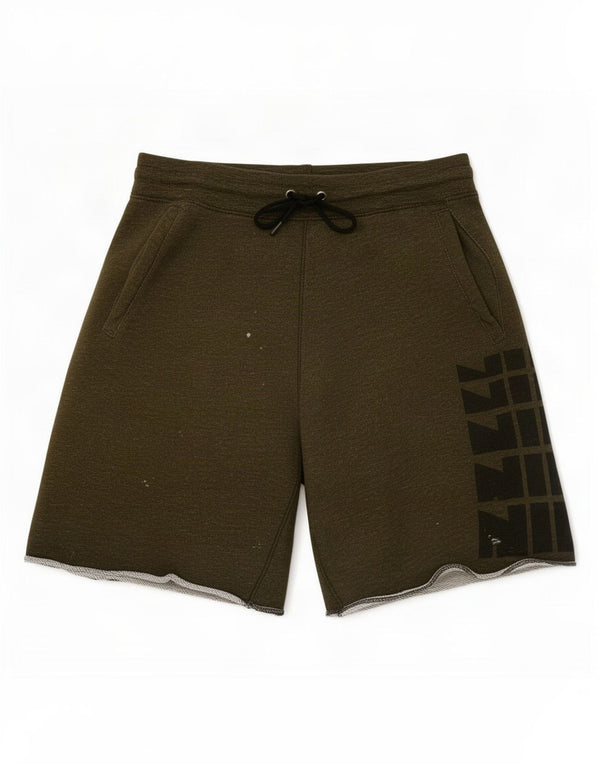 Męskie spodenki sportowe Nike z grafiką, średnia bawełna khaki