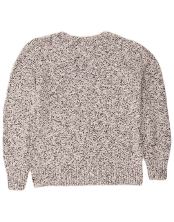 Damski sweter L.L.Bean z dekoltem w łódkę, UK 14, średni granatowy, nakrapiany