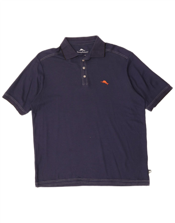 Męska koszulka polo TOMMY BAHAMA, średnia, granatowa, bawełniana