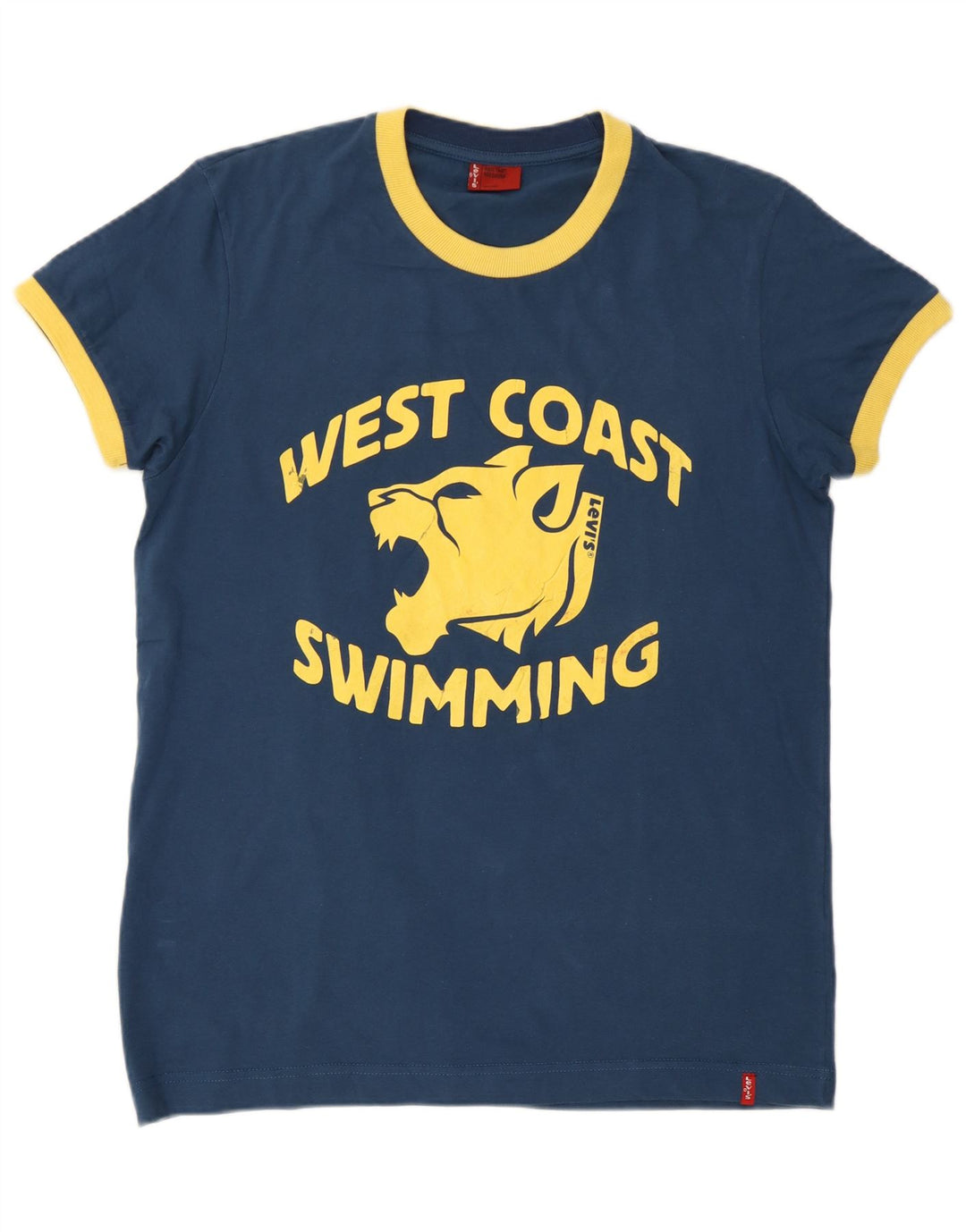 Męski T-shirt z grafiką Levi's, średni, granatowy, bawełniany