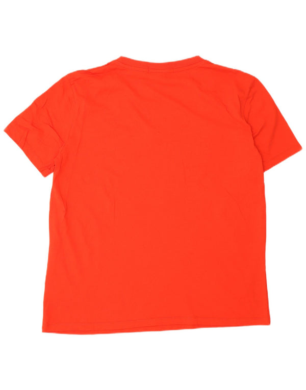 CALVIN KLEIN JEANS Męski T-shirt Top XL, czerwony, bawełniany