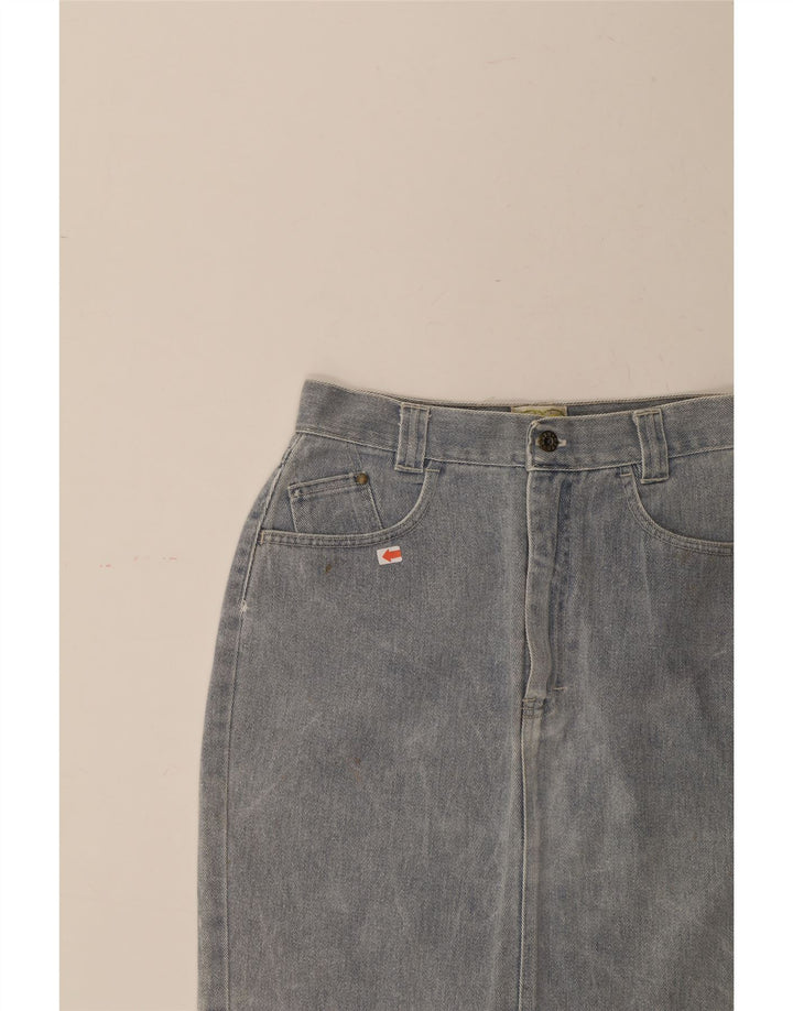 MASH Womens Denim Skirt W29 Medium Blue Cotton Vintage Mash and Second-Hand Mash from Messina Hembry 