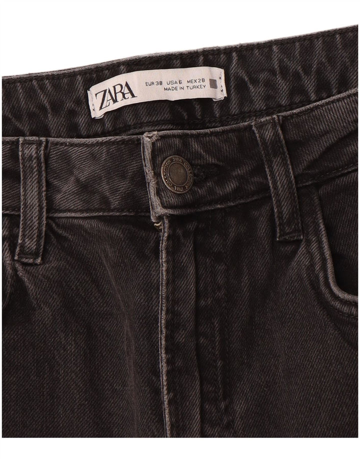 Damskie proste dżinsy Zara EU 38 Small W28 L32 Szare