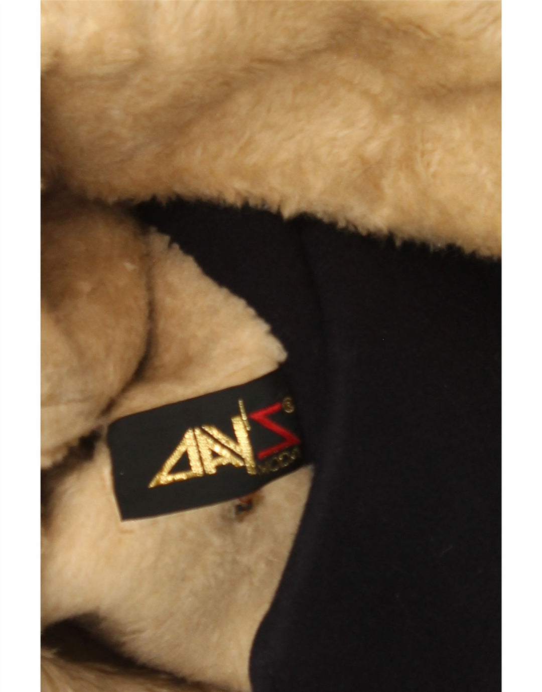 Vintage męski płaszcz Sherpa z podwójnymi piersiami UK 36, mały granatowy