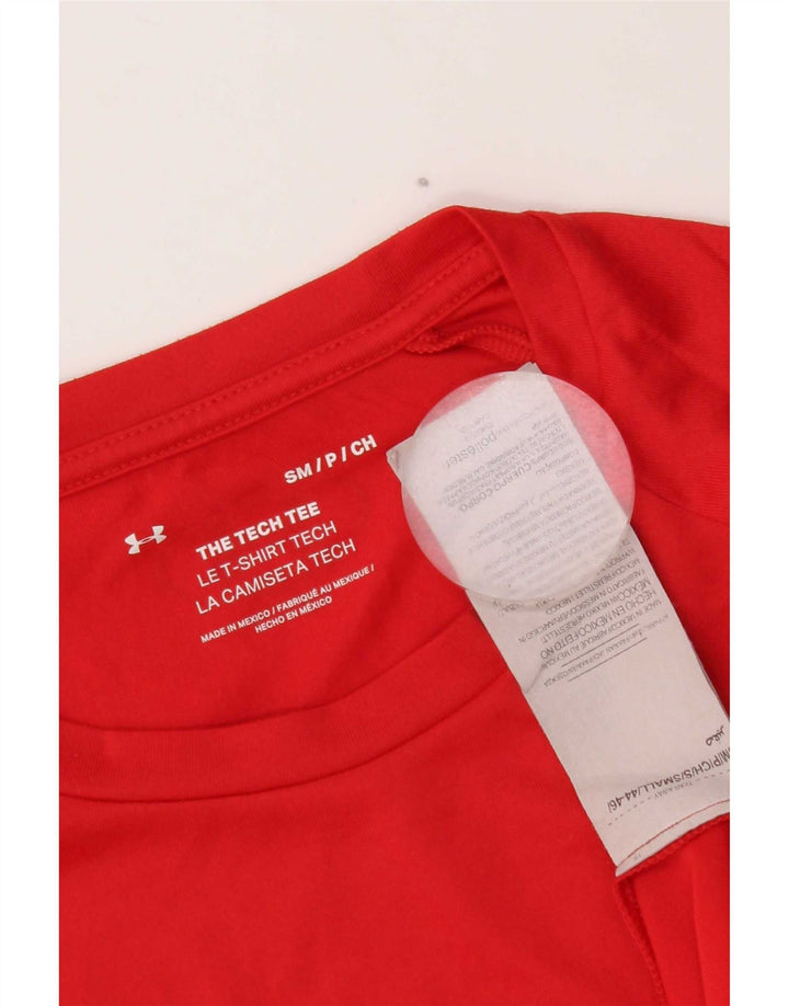 Under Armour Męski T-shirt Top Mały Czerwony Poliester