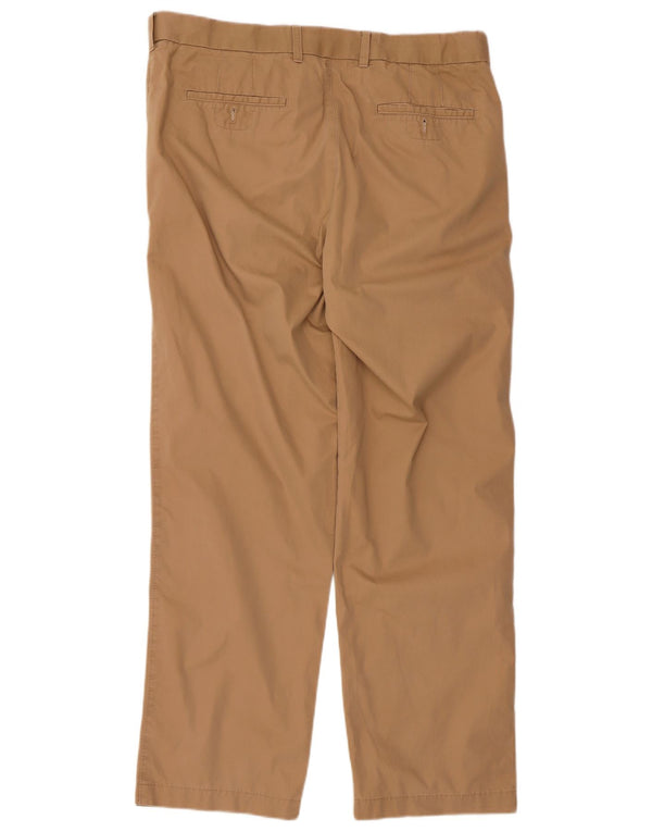 Marks & Spencer Męskie proste spodnie chino W36 L31 Beżowa bawełna