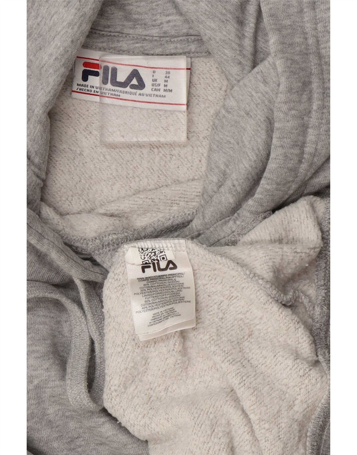 Damski sweter z kapturem Fila UK 14 Średni szary, bawełniany