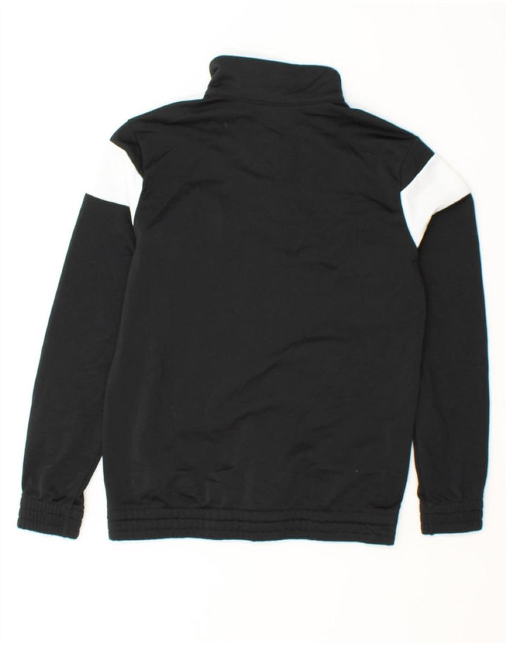 ADIDAS Boys Tracksuit Top Jacket 9-10 Years Black Colourblock Polyester Vintage Adidas and Second-Hand Adidas from Messina Hembry 