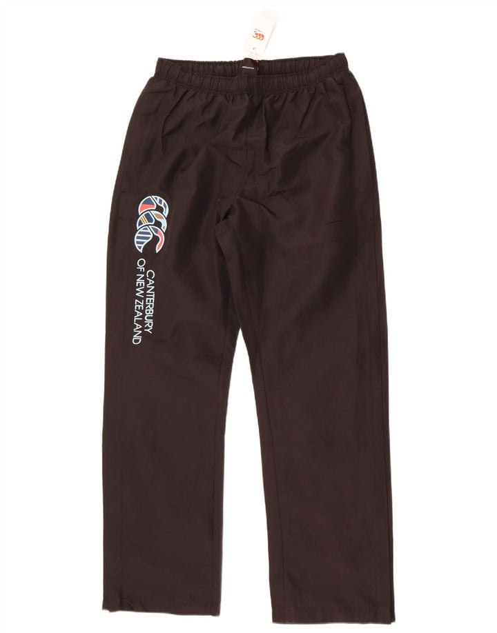 Męskie spodnie dresowe Canterbury z grafiką, średni czarny poliester