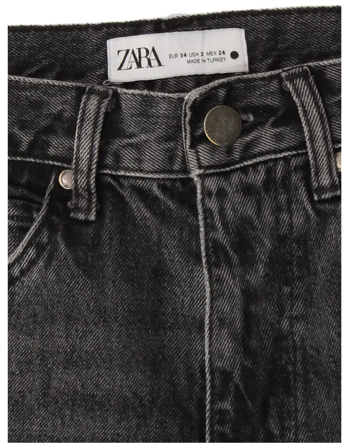 Jeansy damskie Bootcut Zara EU 34 2XS W24 L30 Szare