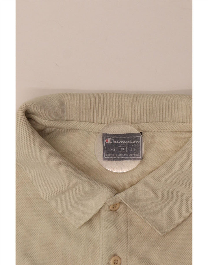 Męska koszulka polo CHAMPION XL w kolorze beżowym