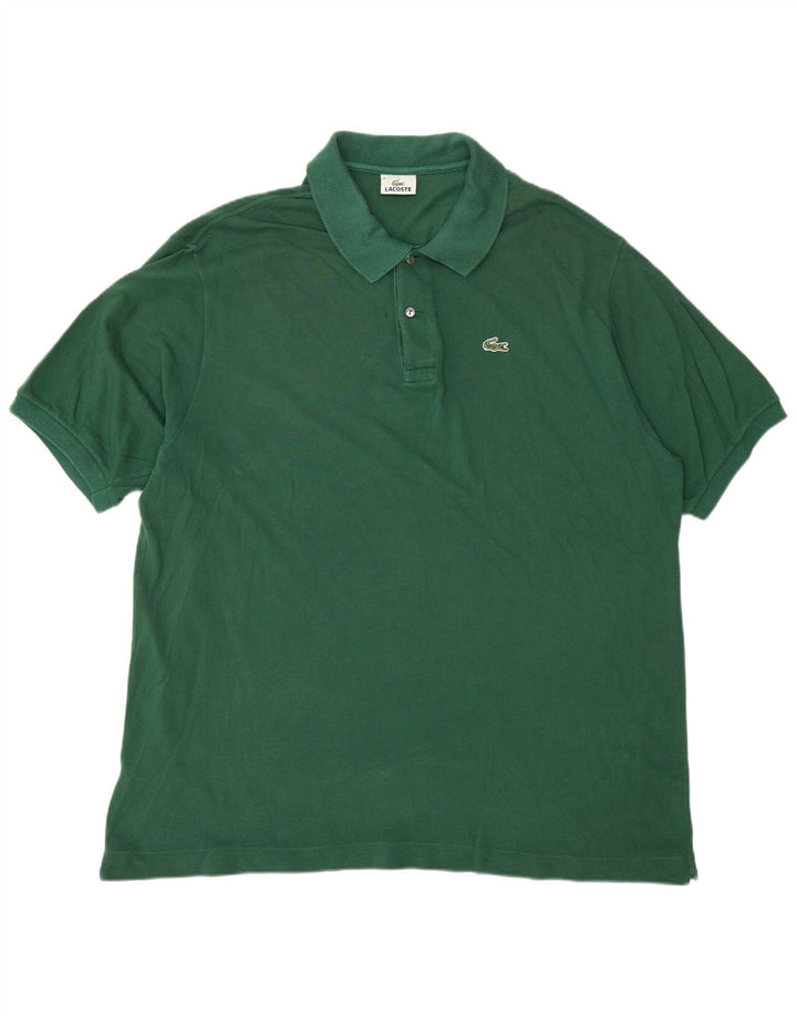 Męska koszulka polo LACOSTE, rozmiar 8, 3XL, zielona bawełna