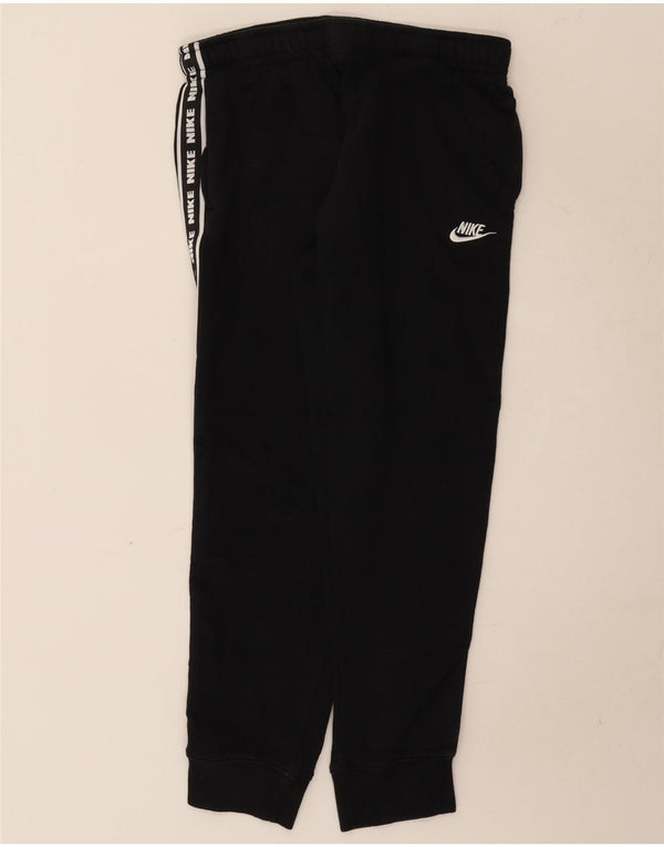 Męskie spodnie dresowe Nike Graphic Joggers, średnia czarna bawełna