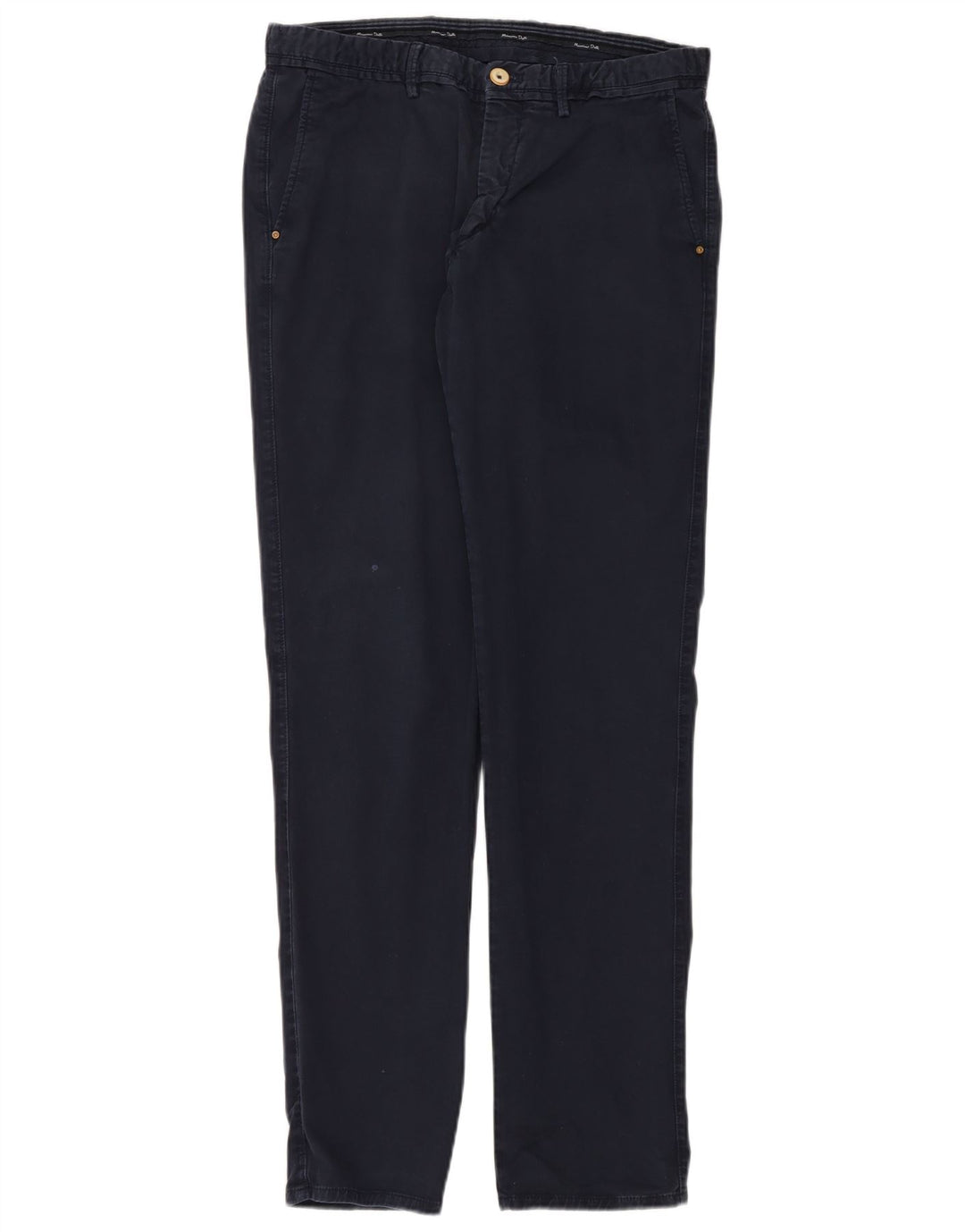 Spodnie Chino MASSIMO DUTTI Męskie Slim Fit EU 42 Large W32 L34 Granatowe