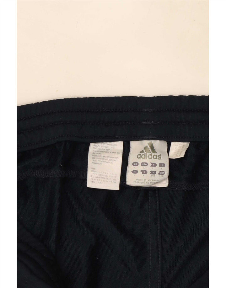 Męskie spodnie dresowe Adidas, duże, granatowe, poliestrowe