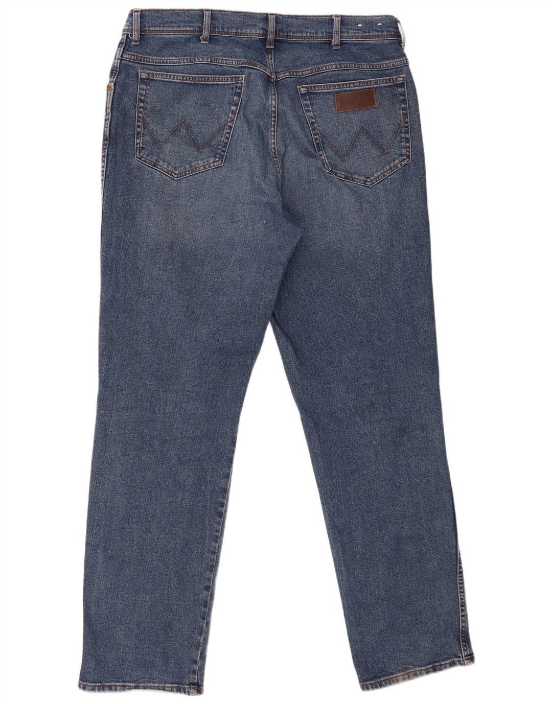 Męskie proste dżinsy Wrangler W40 L34, niebieskie, bawełniane