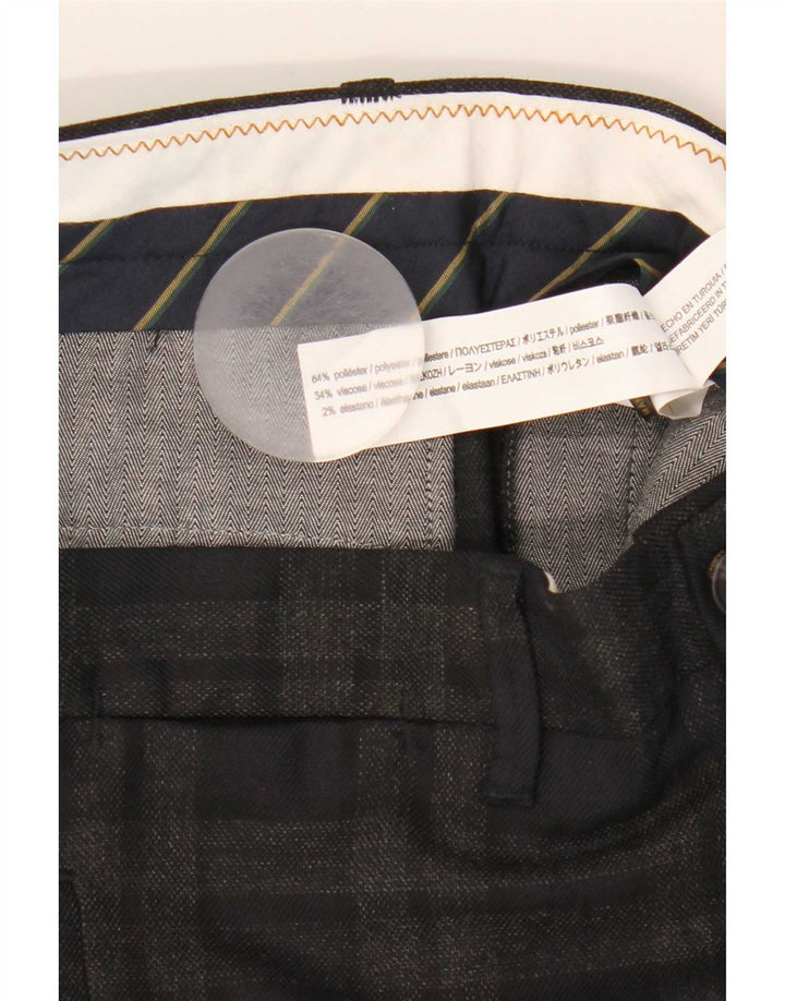 Męskie krótkie spodnie Zara EU 38 Small W30 L25 Szara krata, poliester