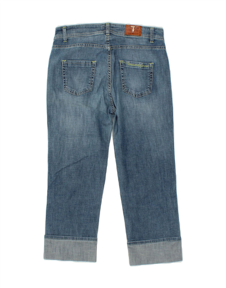 TRUSSARDI Womens Capri Jeans W28 L22 Blue Cotton Vintage Trussardi and Second-Hand Trussardi from Messina Hembry 