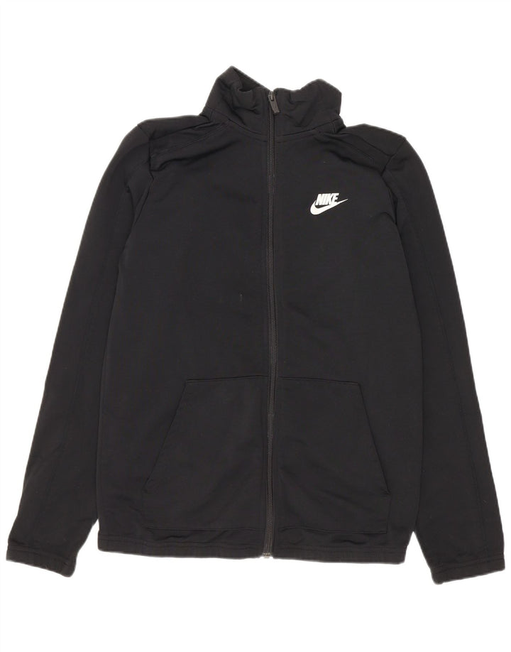Chłopięca kurtka dresowa Nike na 12-13 lat, duża, czarna, poliestrowa