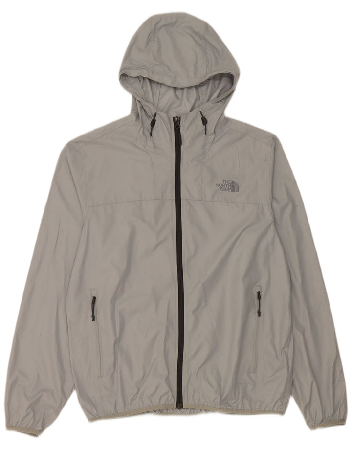 Męska kurtka przeciwdeszczowa z kapturem The North Face UK 38, średnioszary poliester
