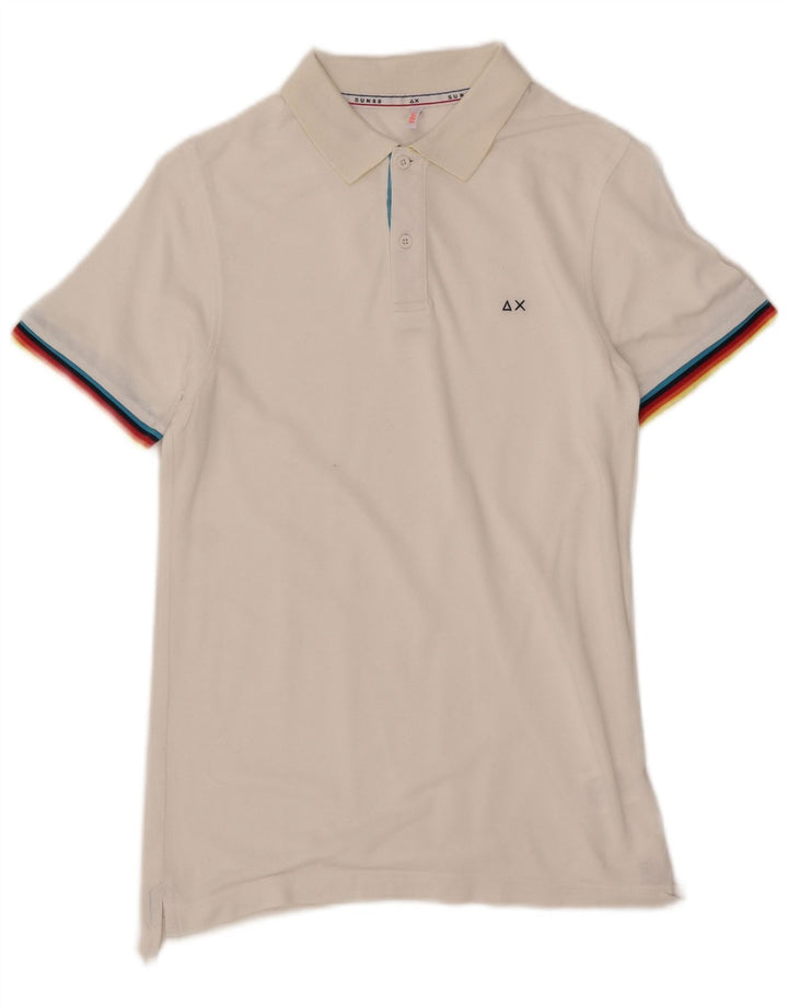 Chłopięca koszulka polo Sun68 11-12 lat, biała Tencel