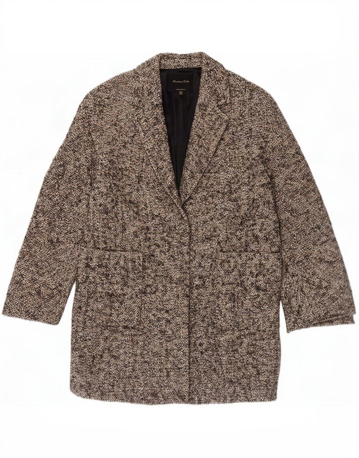 Płaszcz damski Massimo Dutti z rękawem 3/4 EU 38, mały, brązowy, nakrapiany