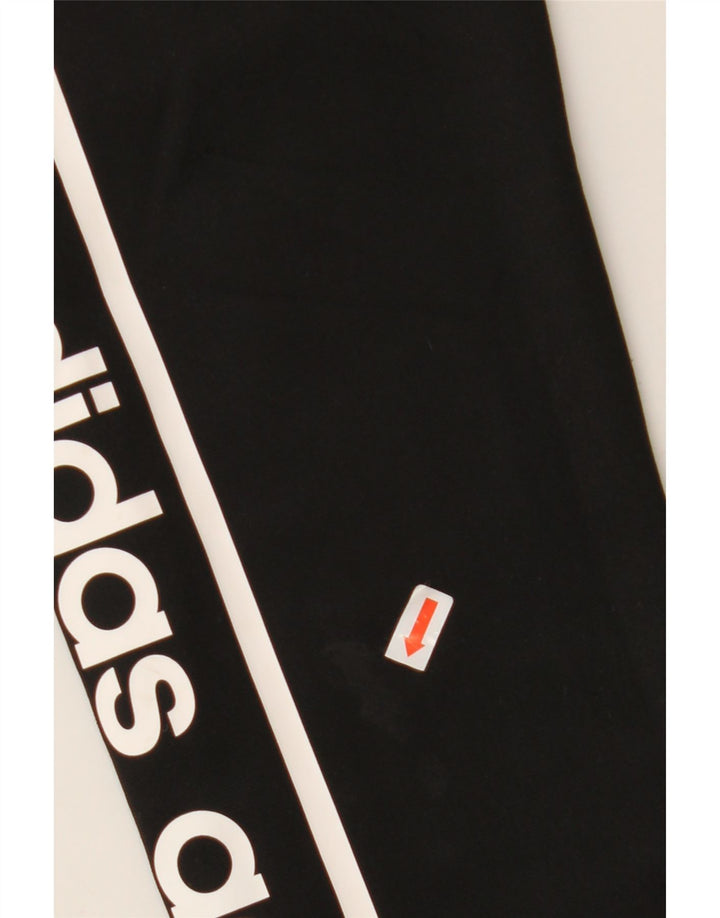 Damska bluza z kapturem Adidas Oversized Graphic UK 8/10 Mały czarny poliester