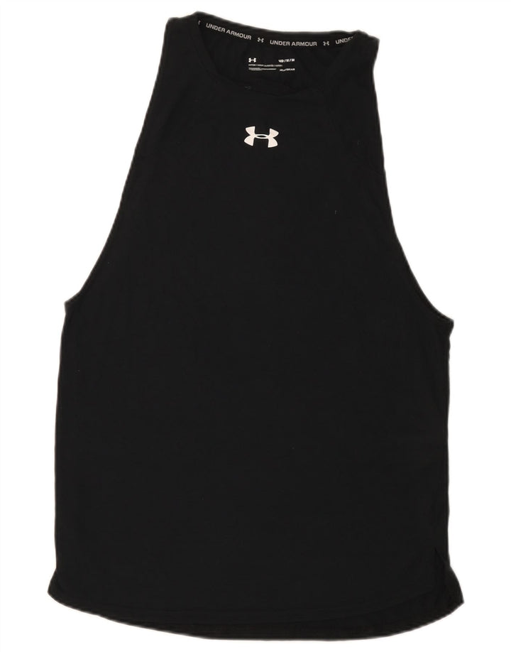 Męska dopasowana kamizelka z grafiką Under Armour, średni czarny poliester