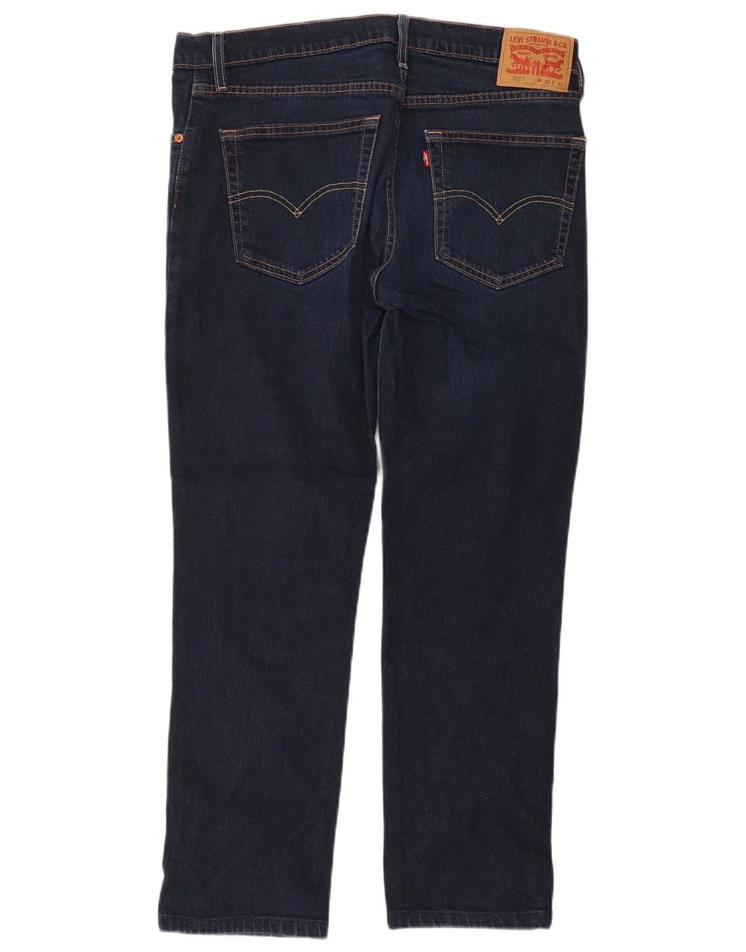 Męskie jeansy Levi's 511 Slim W36 L32 Granatowa bawełna