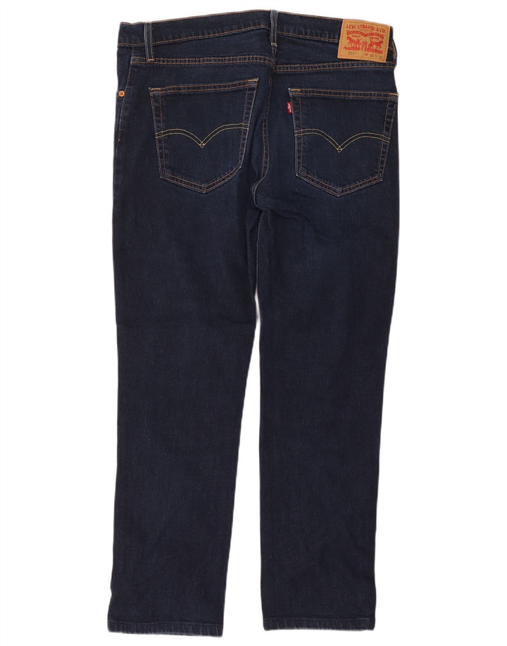 Męskie jeansy Levi's 511 Slim W36 L32 Granatowa bawełna