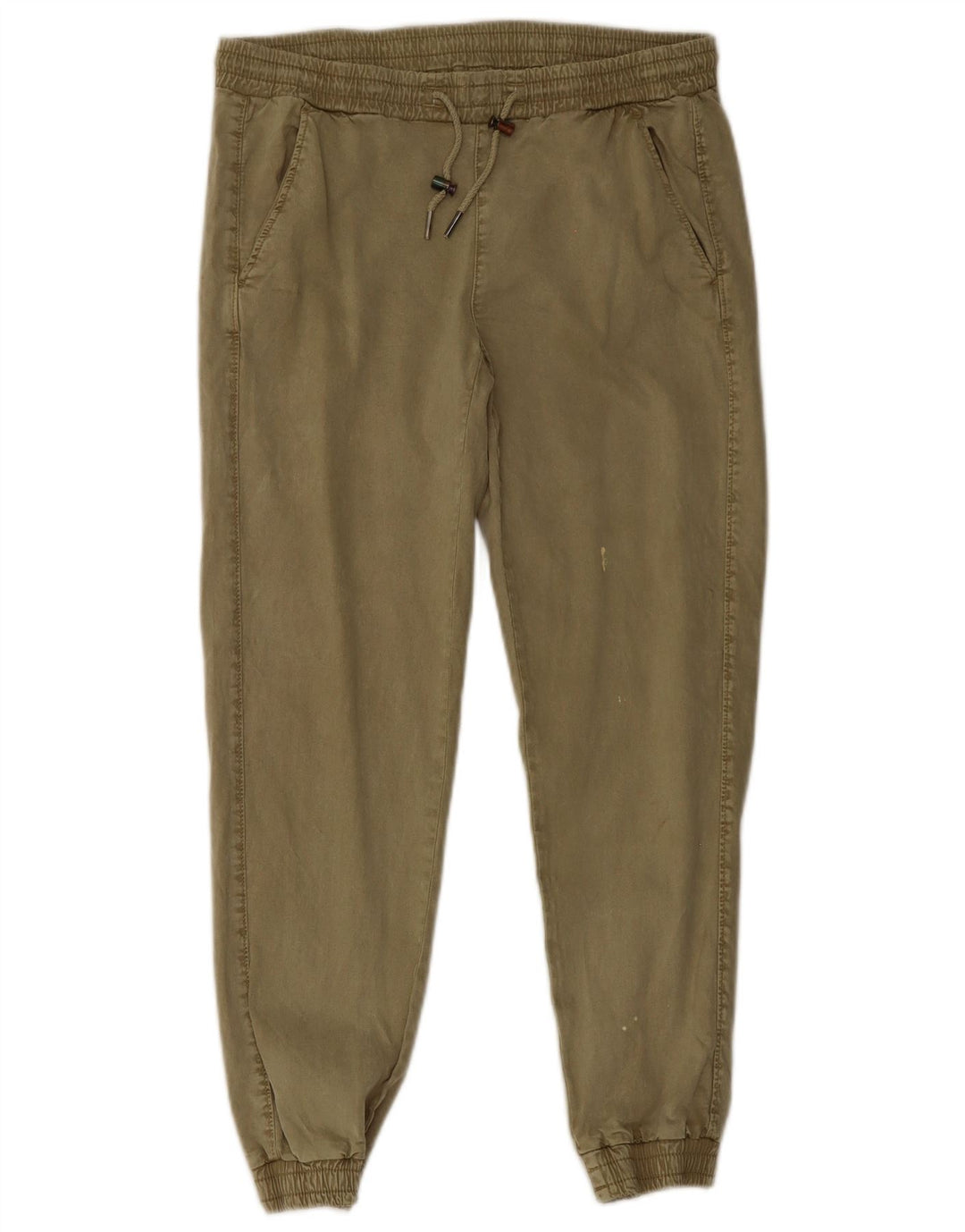 Damskie spodnie joggery Zara, małe W26 L26 Khaki Lyocell