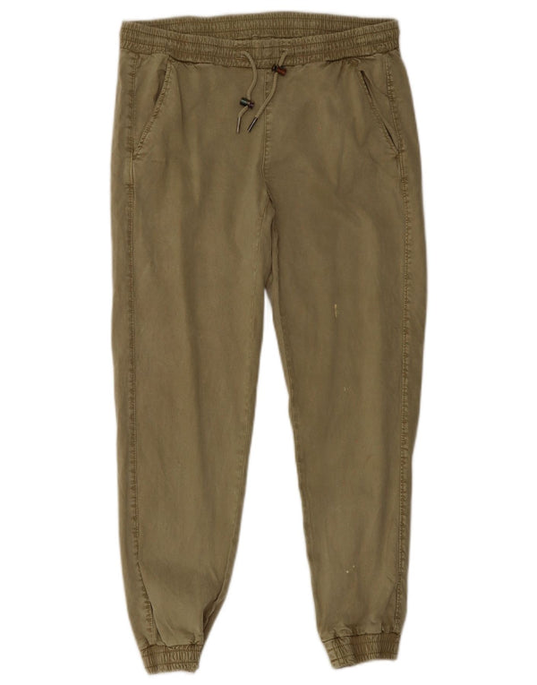 Damskie spodnie joggery Zara, małe W26 L26 Khaki Lyocell