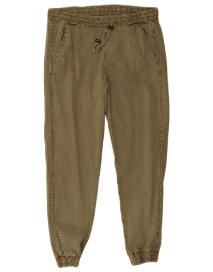 Damskie spodnie joggery Zara, małe W26 L26 Khaki Lyocell