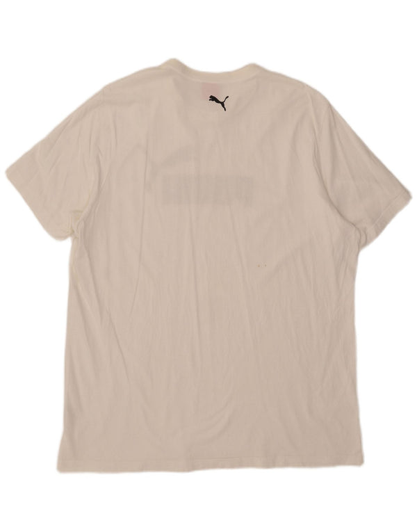 Męska koszulka z grafiką Puma Top 2XL w kolorze białym