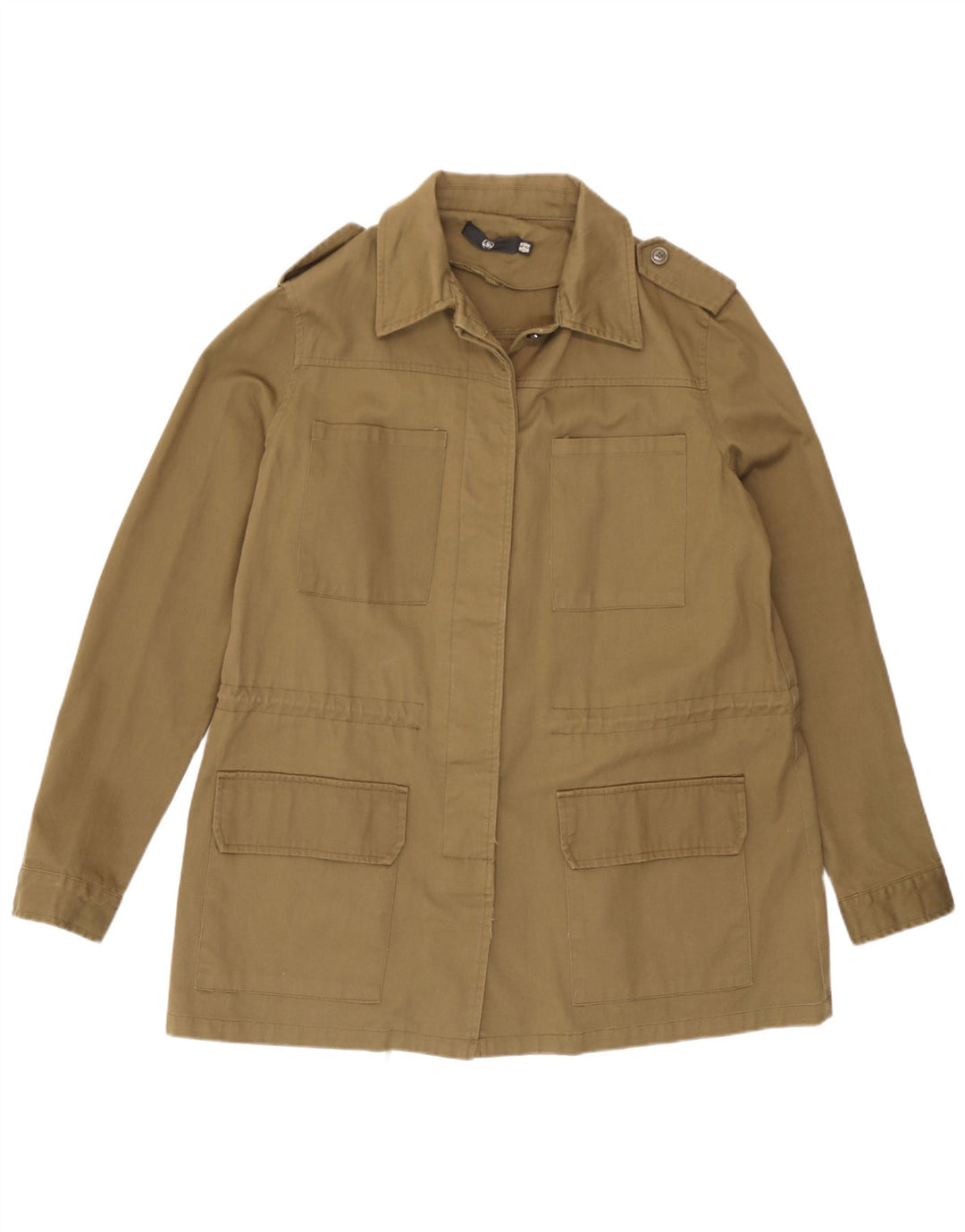 Damska kurtka wojskowa Missguided UK 14, duża, bawełniana khaki