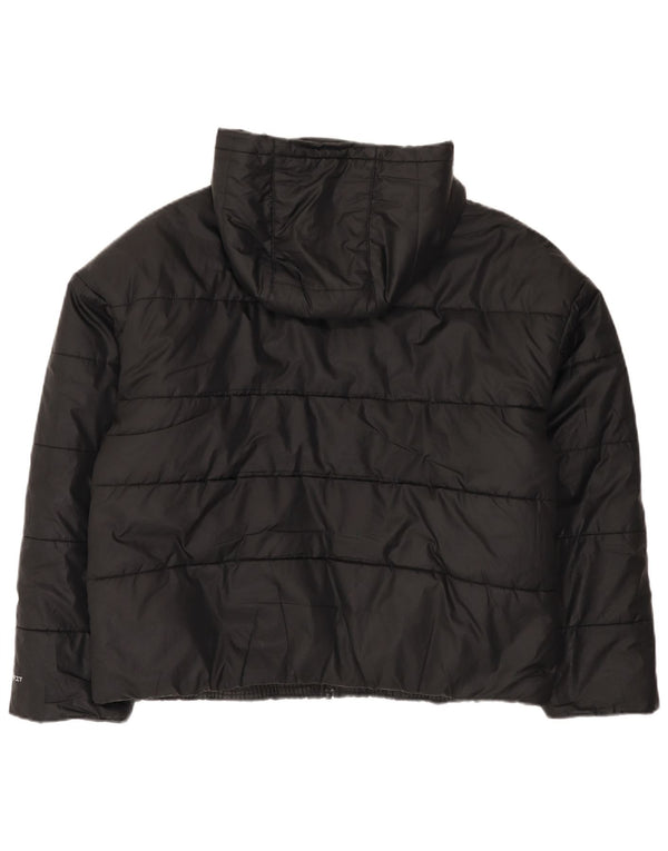 Damska kurtka z kapturem, oversize, wyściełana Nike Therma-Fit, UK 16, duża, czarna