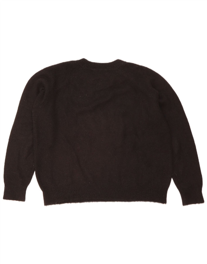 Sweter damski Zara Oversize z okrągłym dekoltem UK 16, duży, czarny